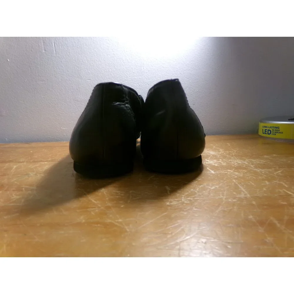 Pre-Owned Dance Jazz Shoes Bloch 5.5M Adult Black Leather Slip On Split Sole